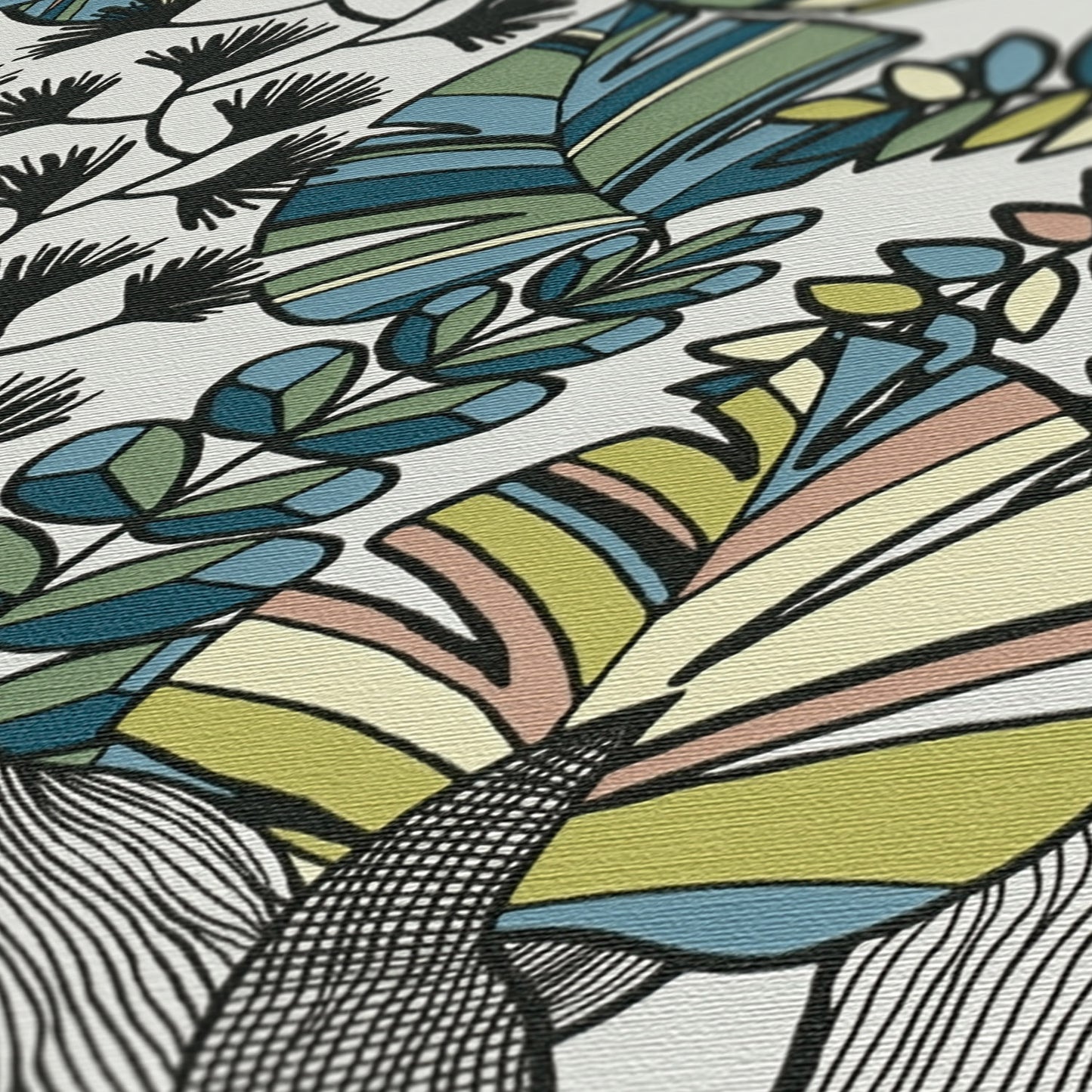 A.S. Création Tapete Antigua 390951 Weiß Satin Wandtapete Florale Tapete matt