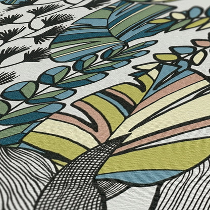 A.S. Création Tapete Antigua 390951 Weiß Satin Wandtapete Florale Tapete matt