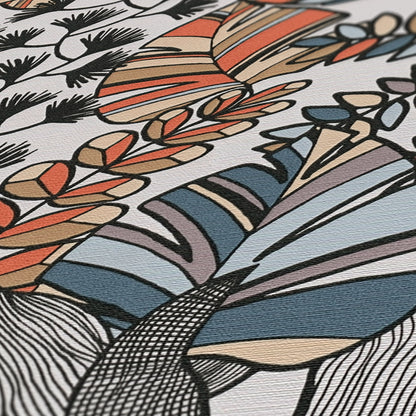 A.S. Création Tapete Antigua 390952 Weiß Satin Wandtapete Florale Tapete matt