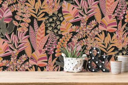 A.S. Création Tapete Antigua 390953 Schwarz Satin Tapeten Florale matt Muster