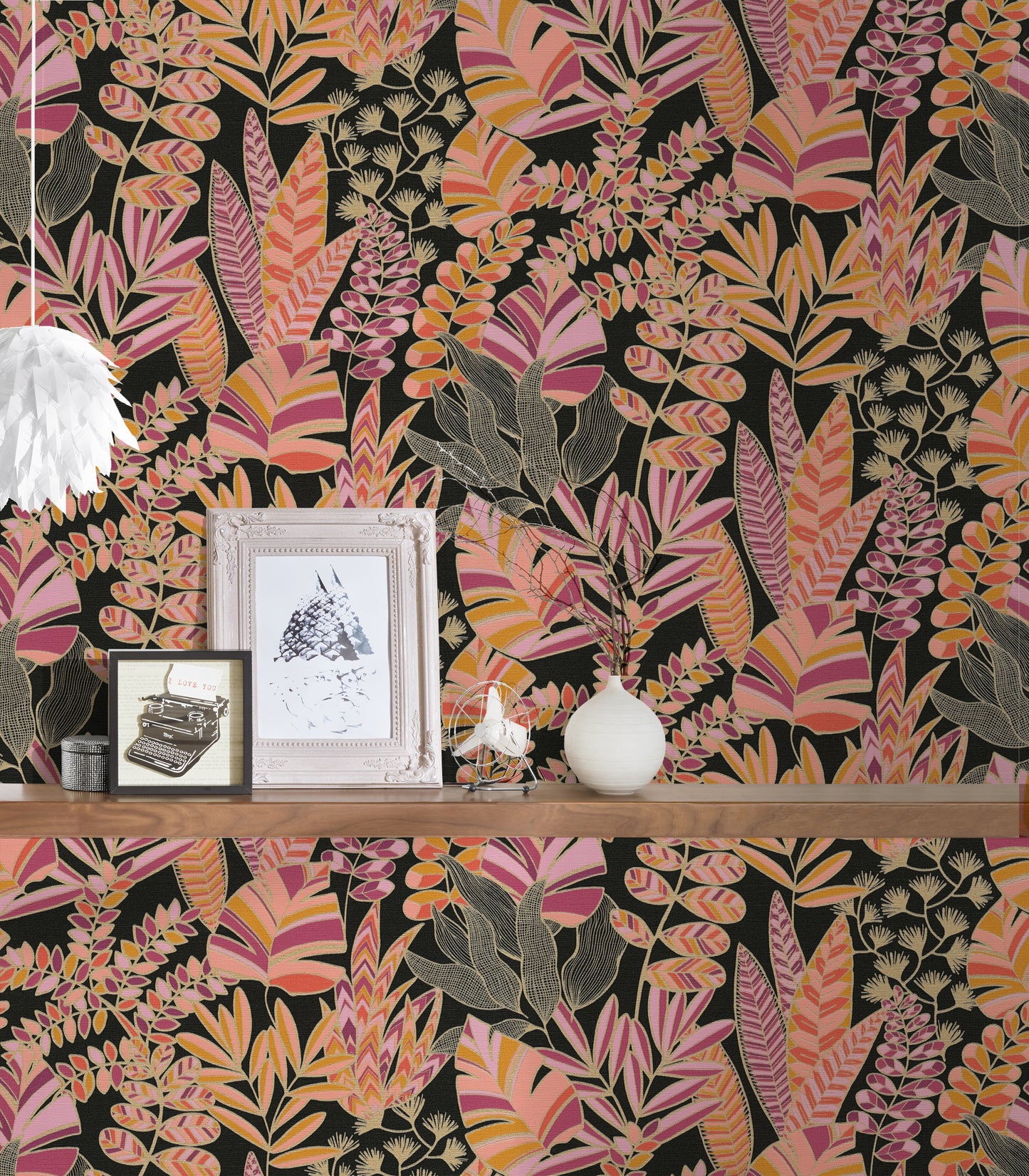 A.S. Création Tapete Antigua 390953 Schwarz Satin Tapeten Florale matt Muster