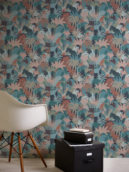 A.S. Création Tapete Antigua 390963 Bunt Satin Wandtapete Dschungeltapete matt