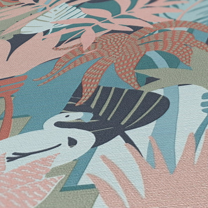 A.S. Création Tapete Antigua 390963 Bunt Satin Wandtapete Dschungeltapete matt