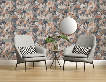 A.S. Création Tapete Antigua 390964 Bunt Satin Wandtapete Dschungeltapete matt