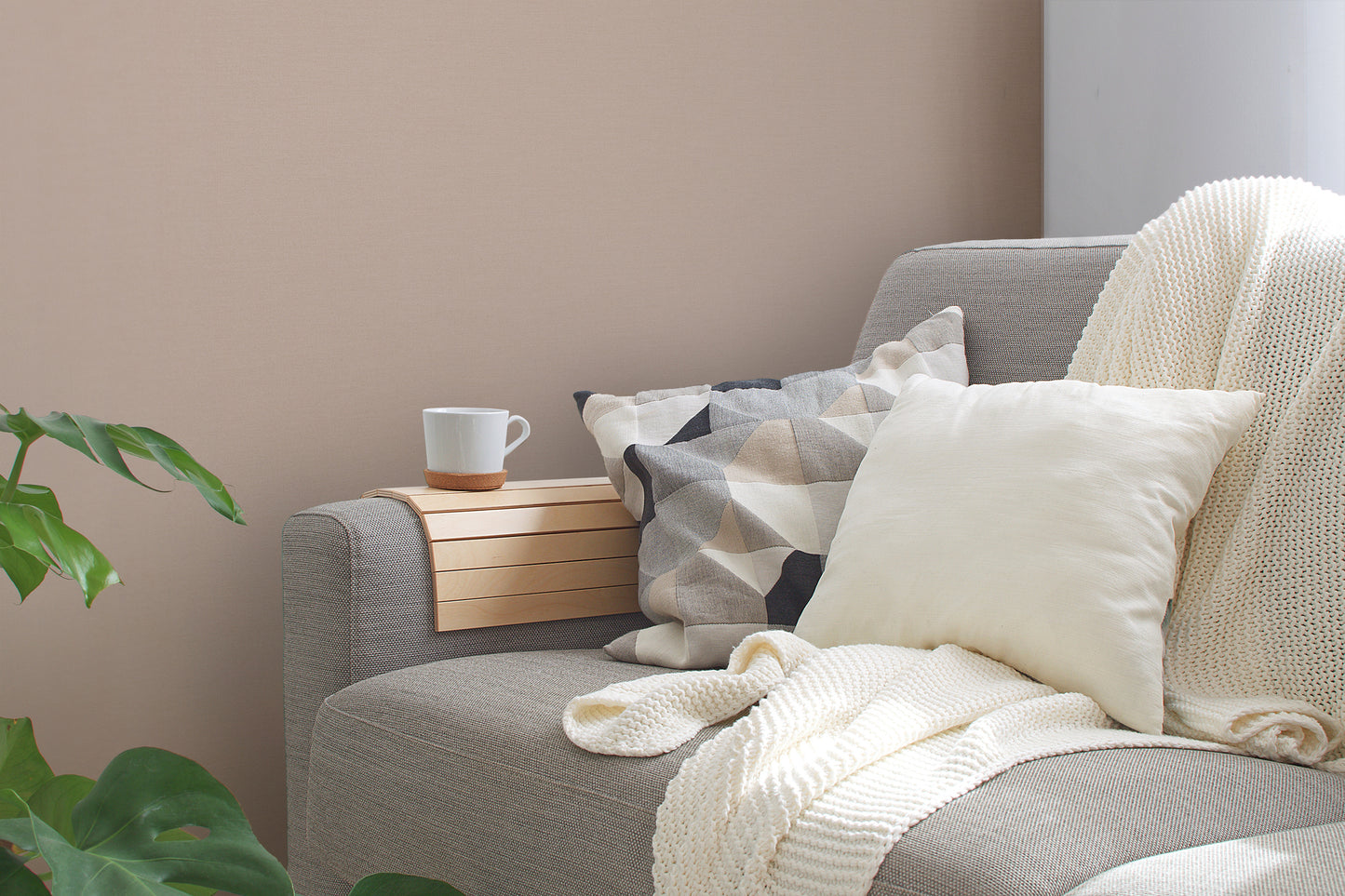 A.S. Création Tapete Antigua 390971 Beige Satin Wandtapete Unitapete matt Uni