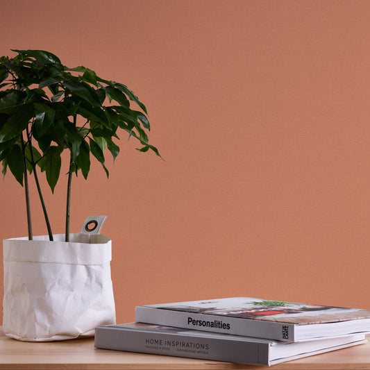 A.S. Création Tapete Antigua 390973 orange Satin Wandtapete Unitapete matt