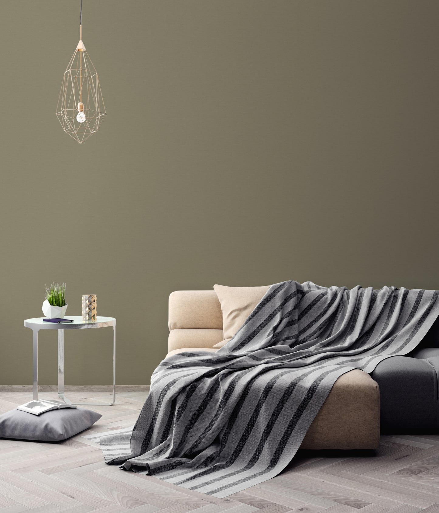 A.S. Création Tapete Antigua 390975 Grün Satin Wandtapete Unitapete matt Uni