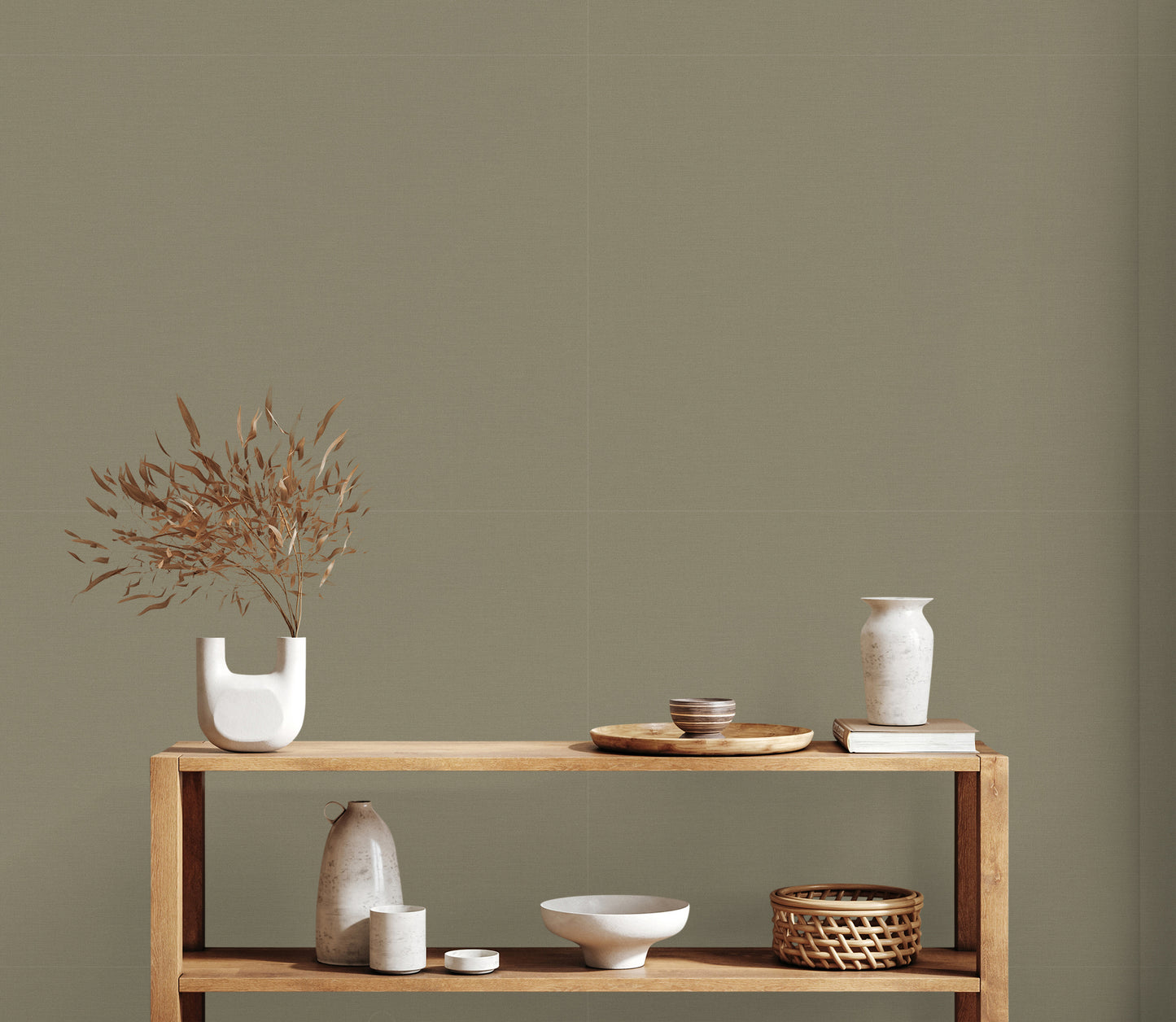 A.S. Création Tapete Antigua 390975 Grün Satin Wandtapete Unitapete matt Uni