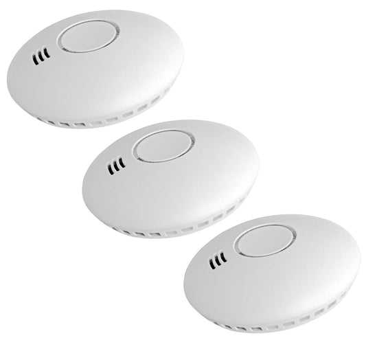 3x Cordes Mini Funk Rauchmelder CC-80 Feuer Melder Brandmelder Feueralarm Alarm