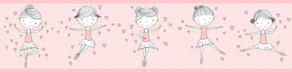 A.S. Création Kinderzimmer Bordüre Ballerina 403722 selbstklebend Borte Tapete
