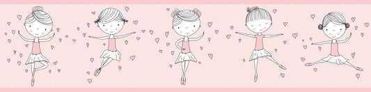 A.S. Création Kinderzimmer Bordüre Ballerina 403722 selbstklebend Borte Tapete