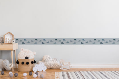 A.S. Création Kinderzimmer Bordüre Grau 403735 selbstklebend Borte Tapete Kind