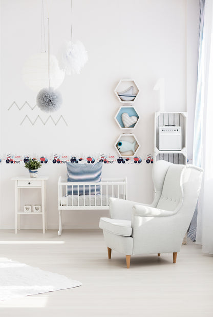 A.S. Création Kinderzimmer Bordüre Traktor 403736 selbstklebend Borte Tapete