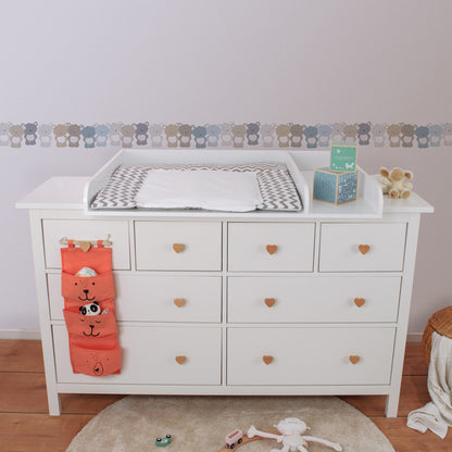 A.S. Création Kinderzimmer Bordüre Blau Teddy 403738 selbstklebend Borte Tapete