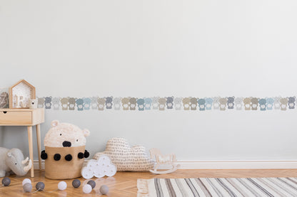 A.S. Création Kinderzimmer Bordüre Blau Teddy 403738 selbstklebend Borte Tapete