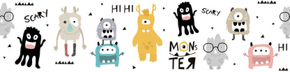 A.S. Création Kinderzimmer Bordüre Monster 403754 selbstklebend Borte Tapete