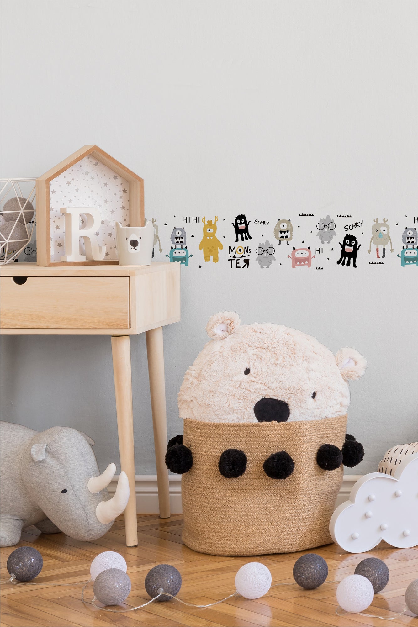 A.S. Création Kinderzimmer Bordüre Monster 403754 selbstklebend Borte Tapete