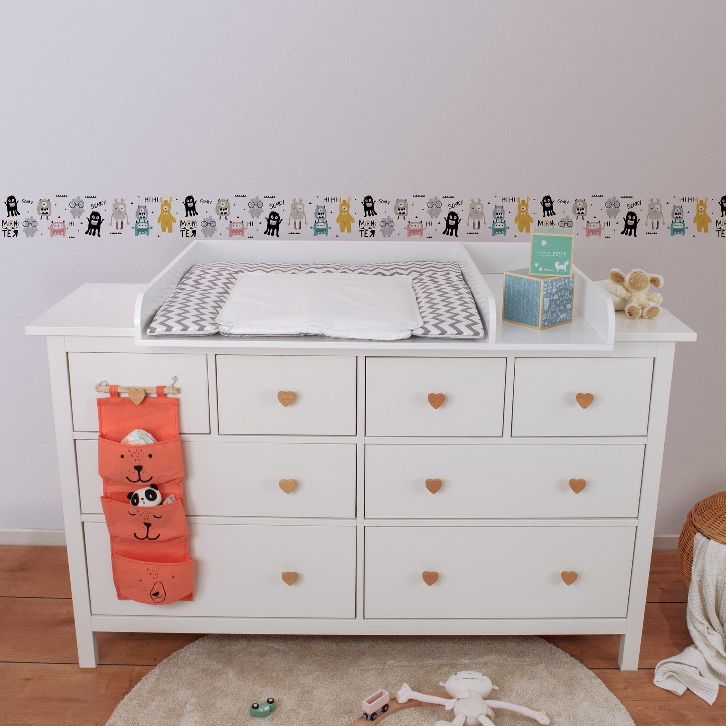 A.S. Création Kinderzimmer Bordüre Monster 403754 selbstklebend Borte Tapete