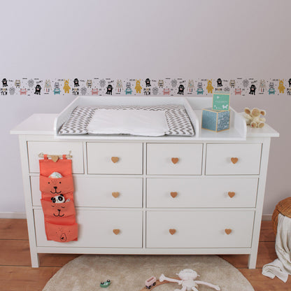 A.S. Création Kinderzimmer Bordüre Monster 403754 selbstklebend Borte Tapete