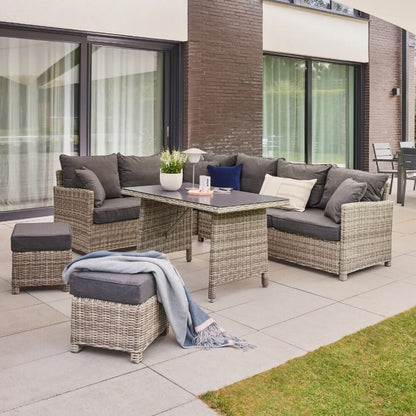 Polyrattan Lounge Garten Sitzgruppe Esstisch Gartensofa Sonnenliege Sitzgarnitur