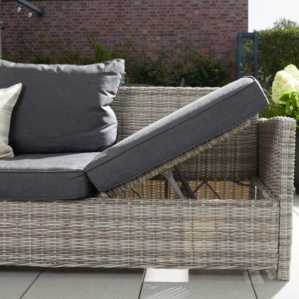 Polyrattan Lounge Garten Sitzgruppe Esstisch Gartensofa Sonnenliege Sitzgarnitur