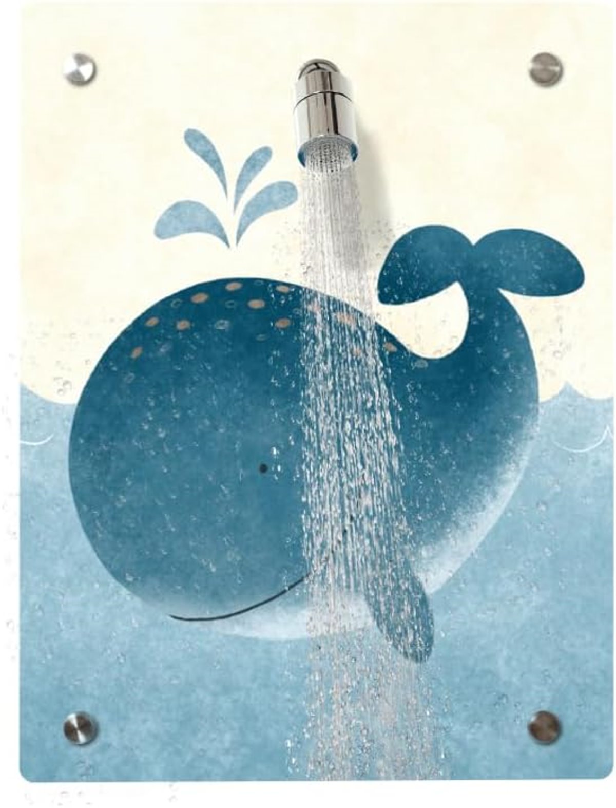 fredis Kinderdusche Wal Set mit Duschkopf Kinder Dusche Pirat ohne Bohren