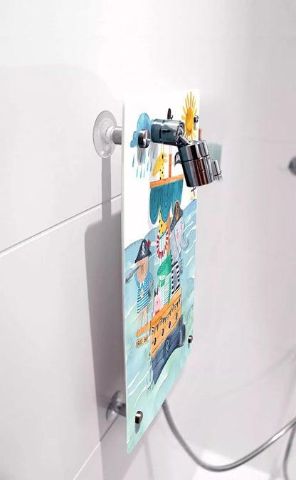 fredis Kinderdusche Piratenschiff mit Duschkopf Kinder Dusche Pirat ohne Bohren
