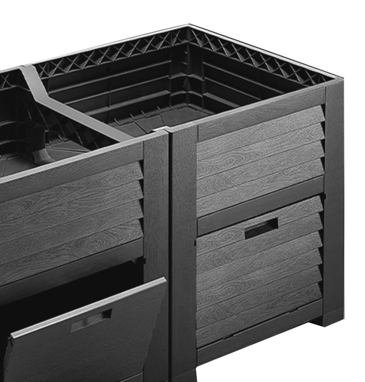 XXL Hochbeet Garten Schrank 400L Frühbeet Kräuterbeet Pflanzkasten Pflanztisch