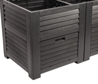 Hochbeet 226cm Garten Schrank 600L Frühbeet Kräuterbeet Pflanzkasten Pflanztisch