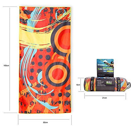 Mikrofaser Handtuch 160x80 Badetuch Sauna Familie bunt Sport Reise Wassersport