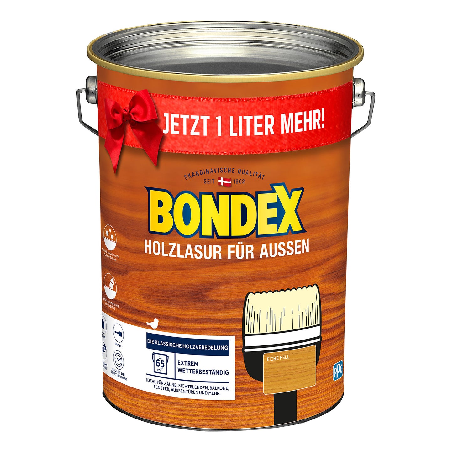 BONDEX Holzschutzlasur Eiche hell 5L Holz Lasur Schutz Holz Lasur Schutz