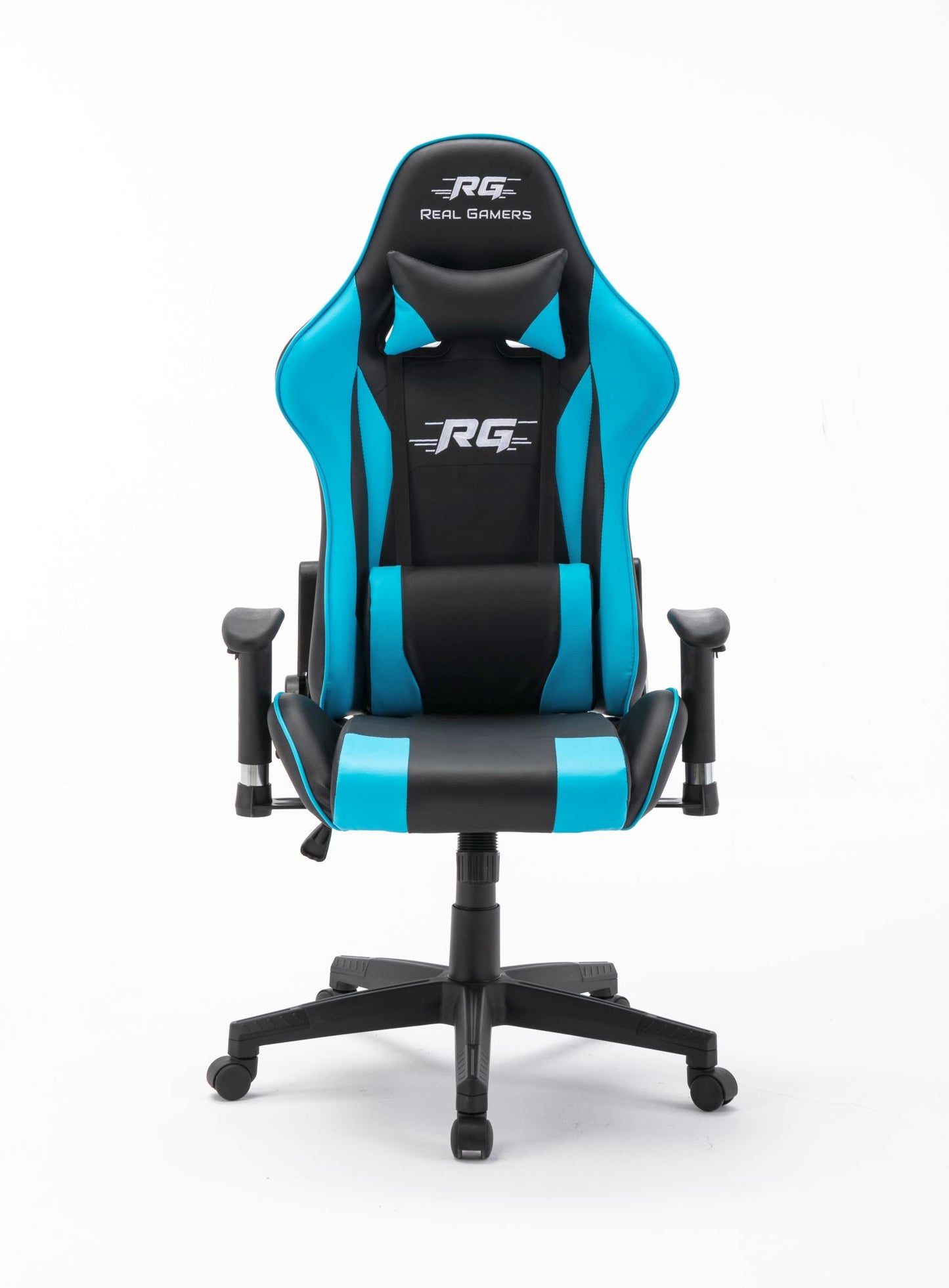 Gaming Computerstuhl Real Gamers Pro schwarz blau Drehstuhl Gamer Büro Stuhl