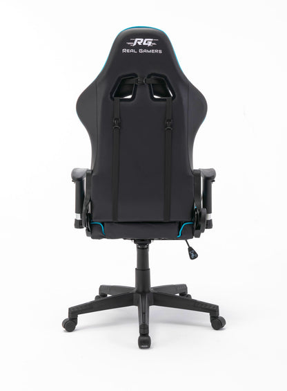 Gaming Computerstuhl Real Gamers Pro schwarz blau Drehstuhl Gamer Büro Stuhl