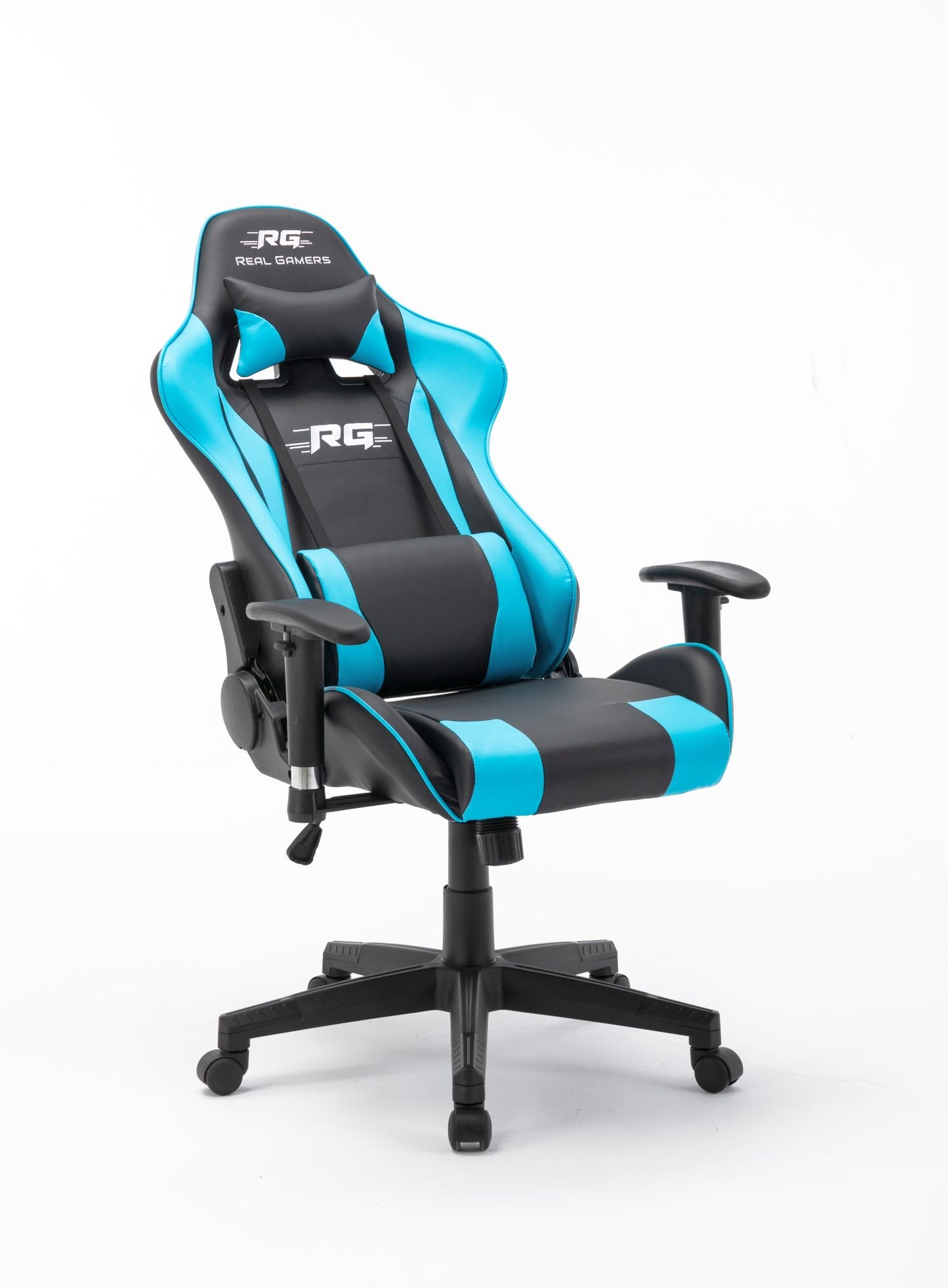 Gaming Computerstuhl Real Gamers Pro schwarz blau Drehstuhl Gamer Büro Stuhl