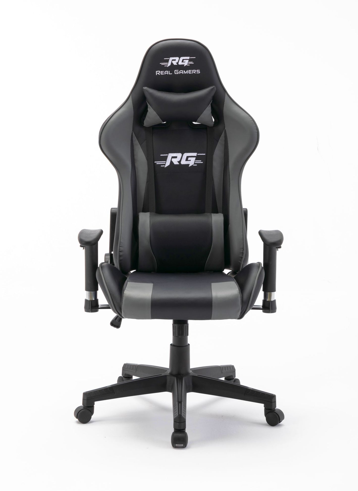 Gaming Computerstuhl Real Gamers Pro schwarz grau Drehstuhl Gamer Büro Stuhl