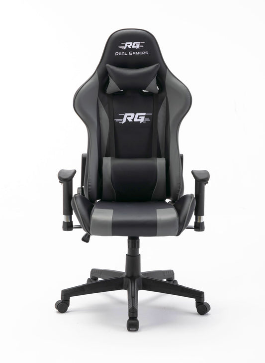 Gaming Computerstuhl Real Gamers Pro schwarz grau Drehstuhl Gamer Büro Stuhl