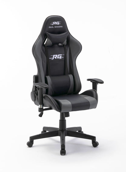 Gaming Computerstuhl Real Gamers Pro schwarz grau Drehstuhl Gamer Büro Stuhl