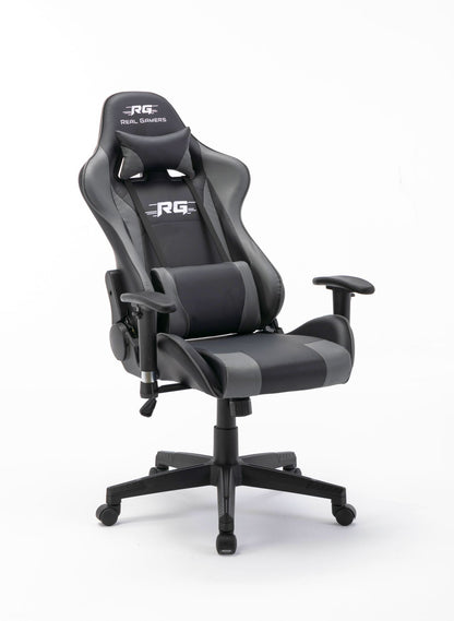 Gaming Computerstuhl Real Gamers Pro schwarz grau Drehstuhl Gamer Büro Stuhl