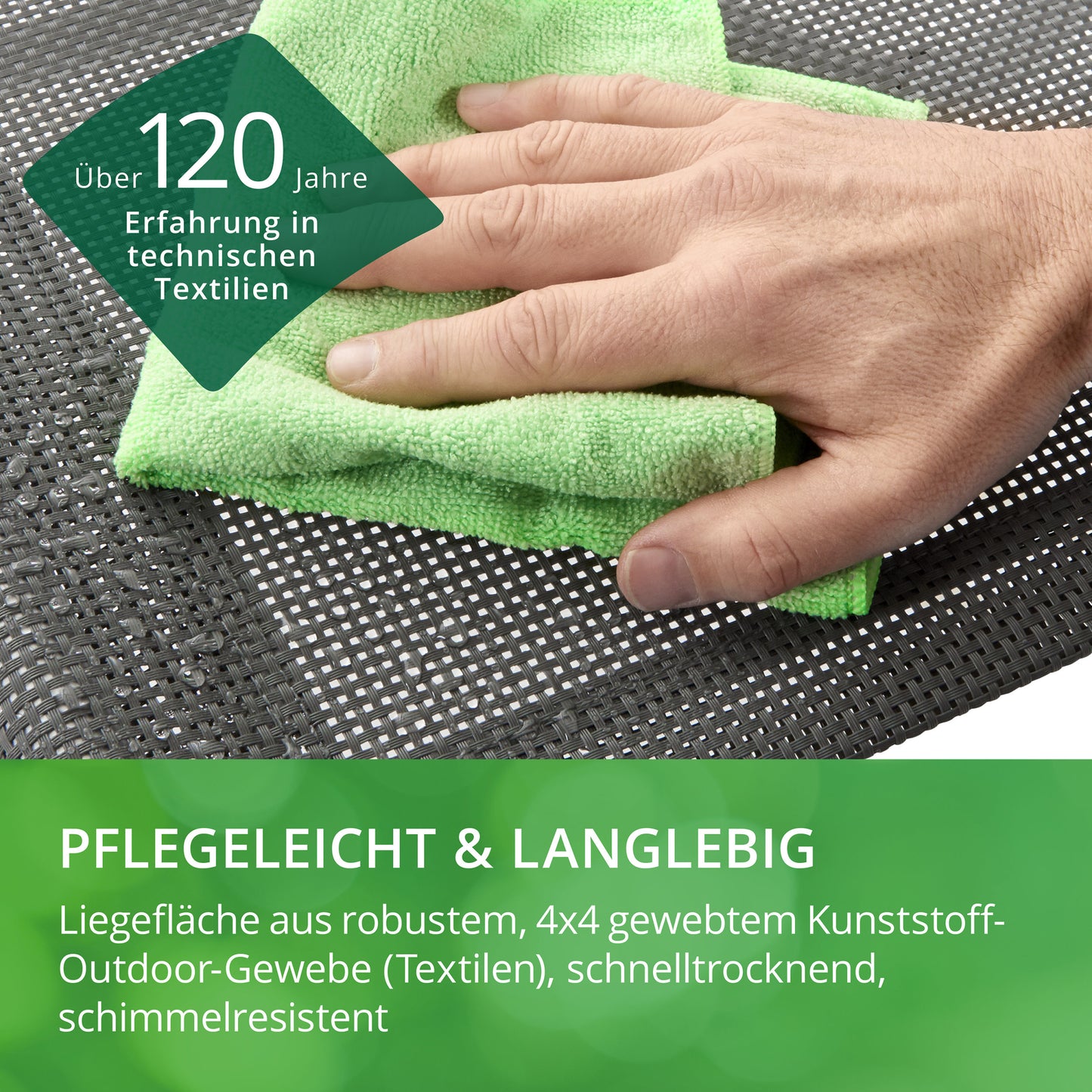Leco Schaukelstuhl grau Sonnenliege Gartenstuhl Gartenliege Garten Stuhl Liege