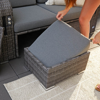 Strandkorb Relaxa Sonnenliege Gartenliege Gartenmöbel Liege Sofa Lounge grau