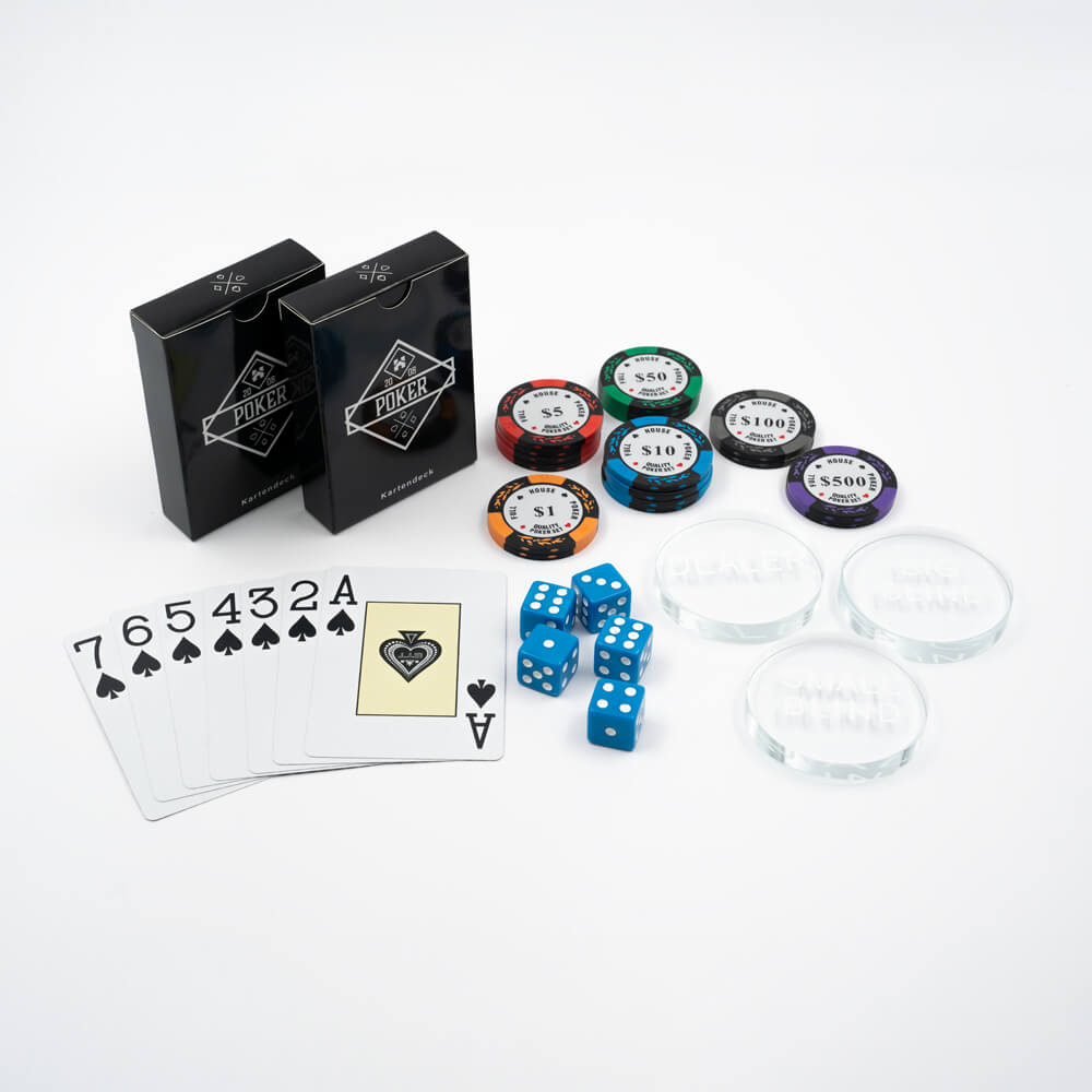 Premium Alu Pokerkoffer 500 Chips Poker Set Pokerchip Kartenspiel Spieleset