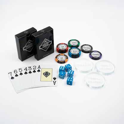 Premium Alu Pokerkoffer 500 Chips Poker Set Pokerchip Kartenspiel Spieleset