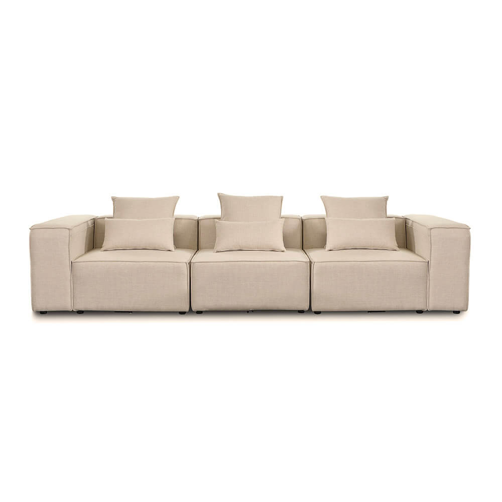 Modulares Sofa Cozy M 327x120 cm Wohnlandschaft Sofa Couch Wohnzimmer Garnitur