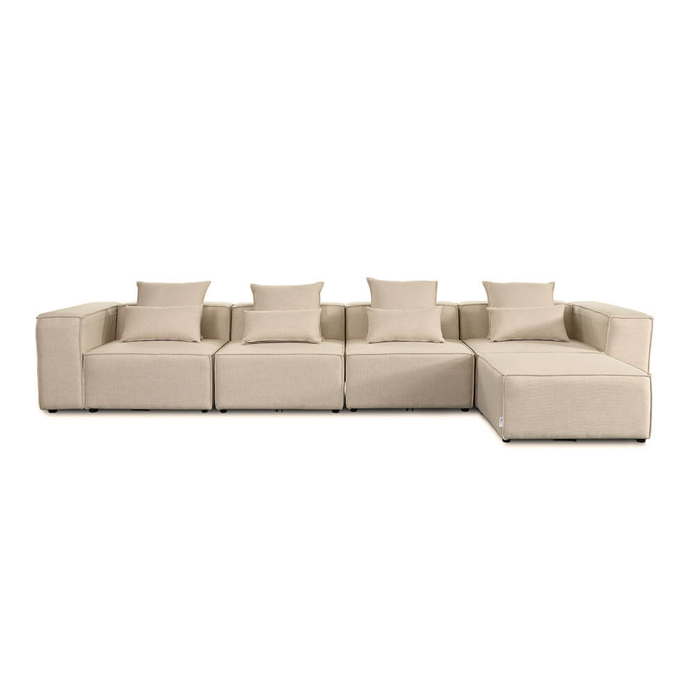 Modulares Sofa Cozy XL 414x207cm Wohnlandschaft Sofa Couch Wohnzimmer Garnitur