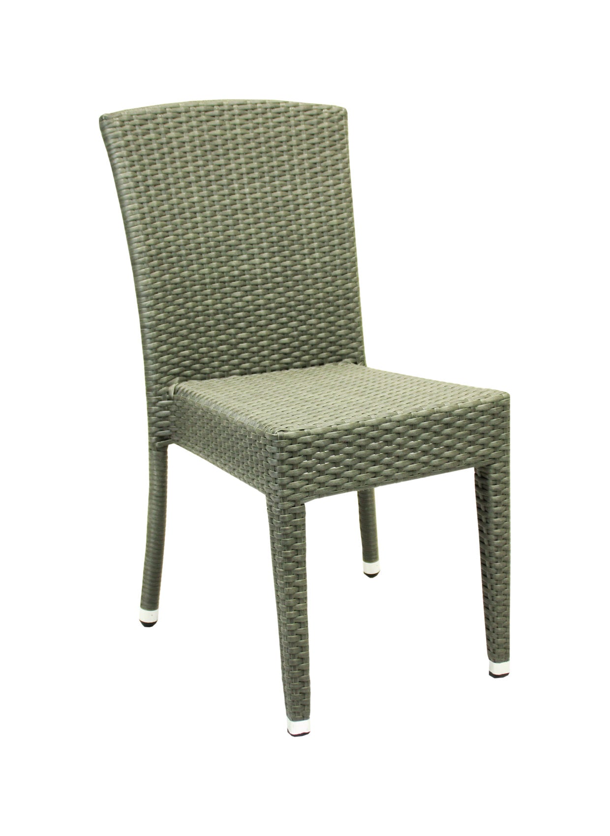 4x KONWAY® MAUI Stapelstuhl Quarz Polyrattan Garten Sessel Stuhl Set stapelbar
