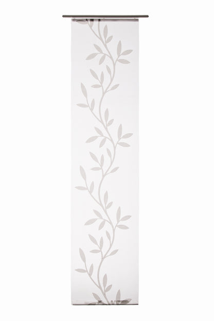 Homing Flächenvorhang Olivia 60x245cm weiß, grau Vorhang Wohnzimmer Schlafzimmer