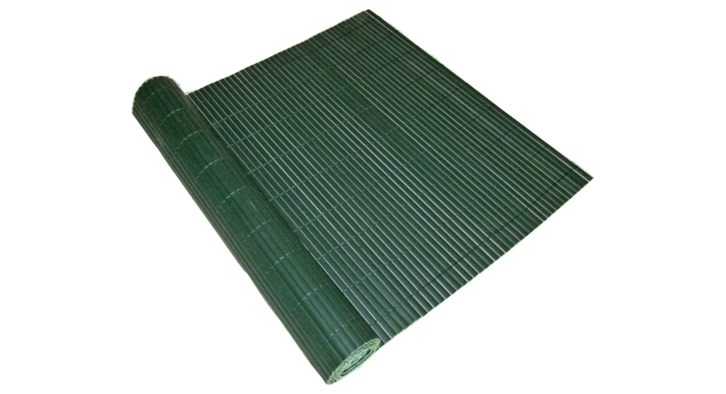PVC Balkon Sichtschutz 90x1000 grün Windschutz Garten Terrase Zaun Matte