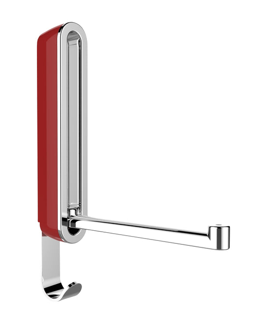 WENKO Klapphaken Premium Sigma rot Universal Haken Wandhalter Garderobe klappbar