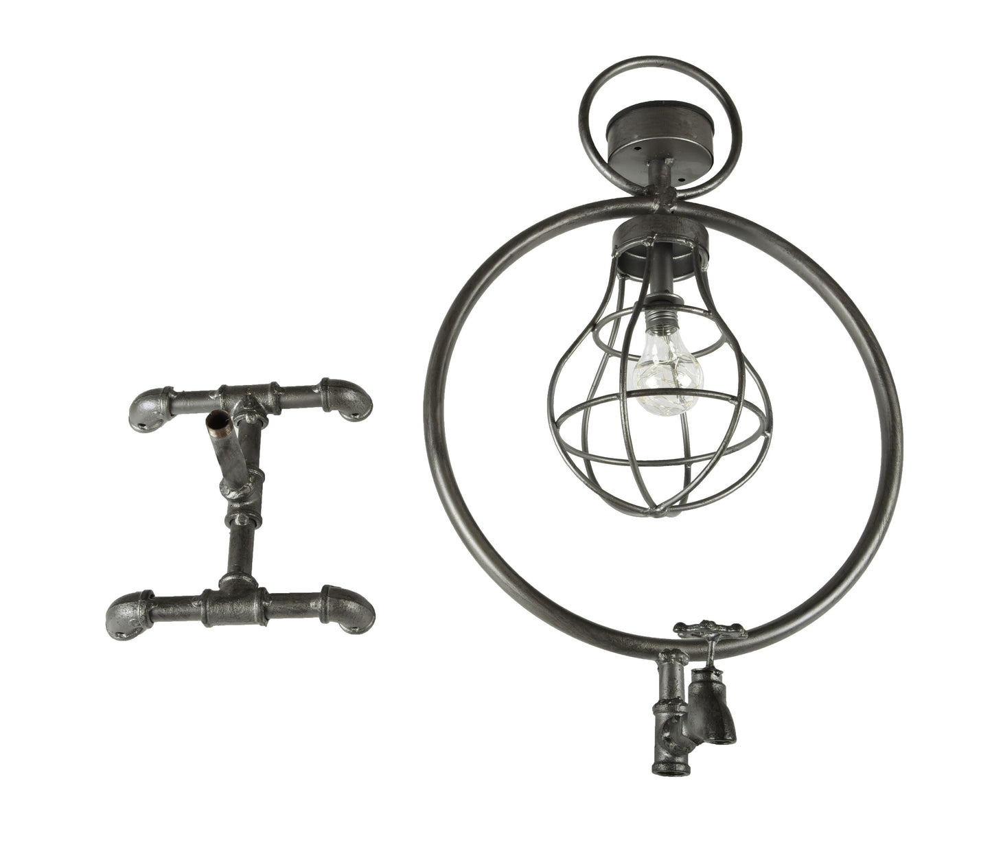 Solar-Leuchte ANJA Metall antik Look schwarz Solarlampe Solar Lampe Garten Deko