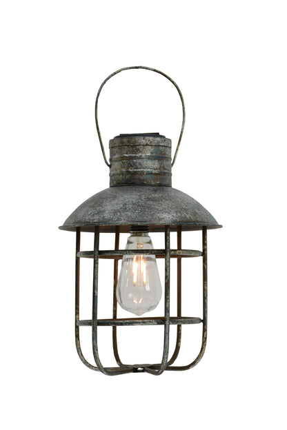 Metall Deko Laterne Hängeleuchte Retro Solarlampe Solar Dekolampe Hängelampe